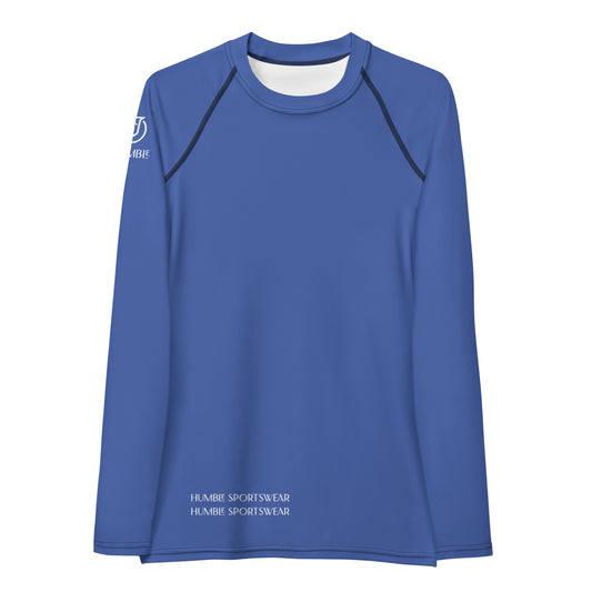 Humble Sportswear™ Women's Mariner Blue Rash Guard - Mireille Fine Art