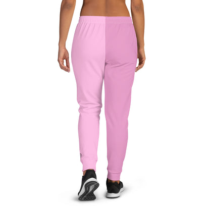 Humble Sportswear™, women's slim fit pink color block fleece joggers