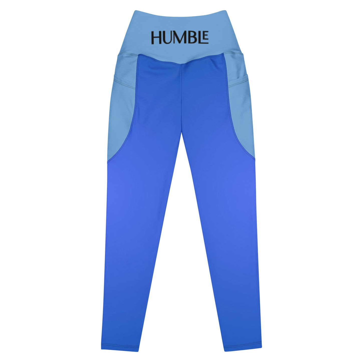 Humble Sportswear™ Women's Royal Blue Active Compression Leggings - Mireille Fine Art