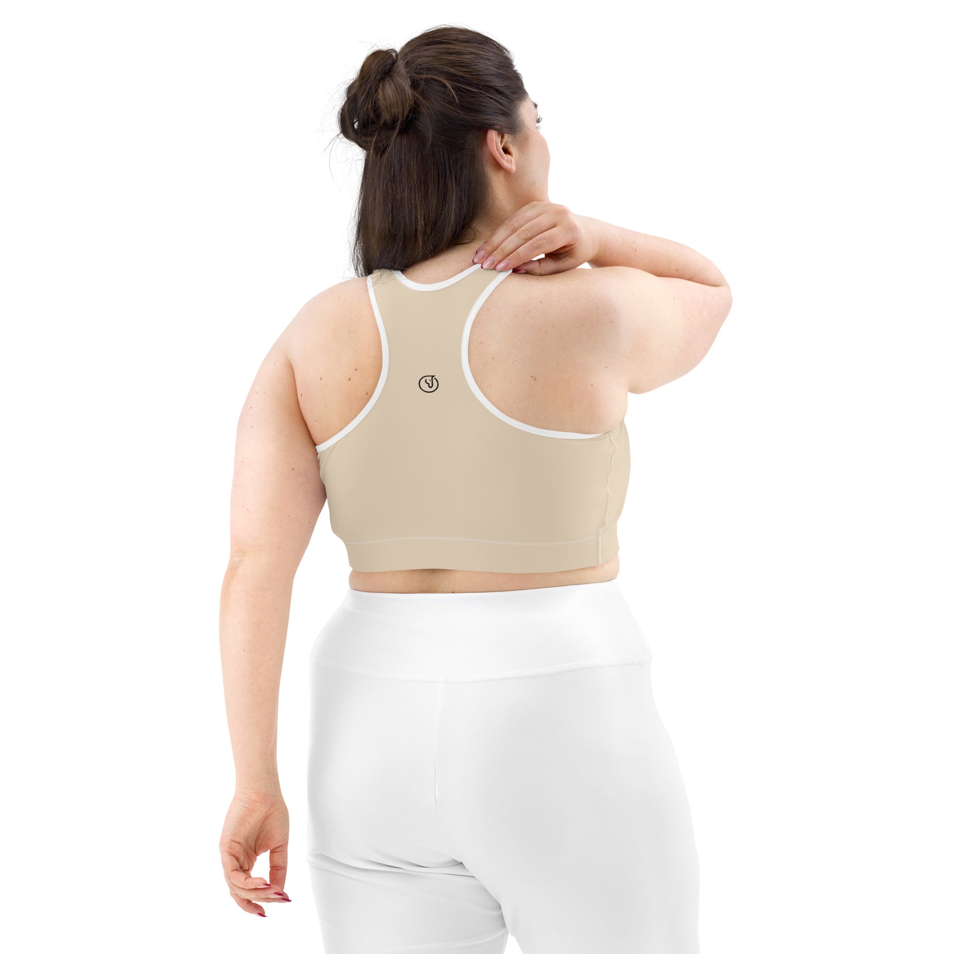 Humble Sportswear, women’s beige color match low impact sports bra  