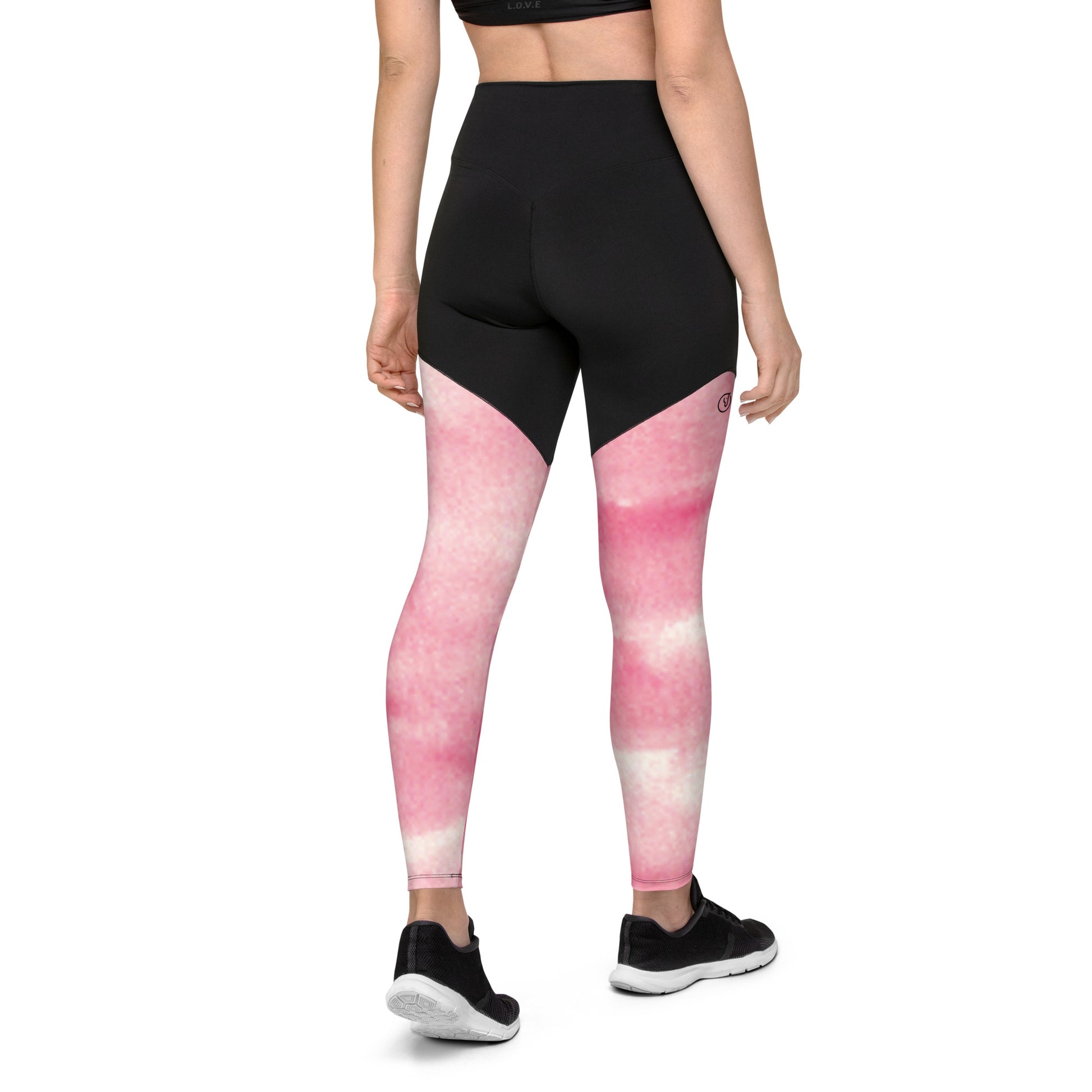 Humble Sportswear™ Women's Sangria Pink Compression Leggings - Mireille Fine Art
