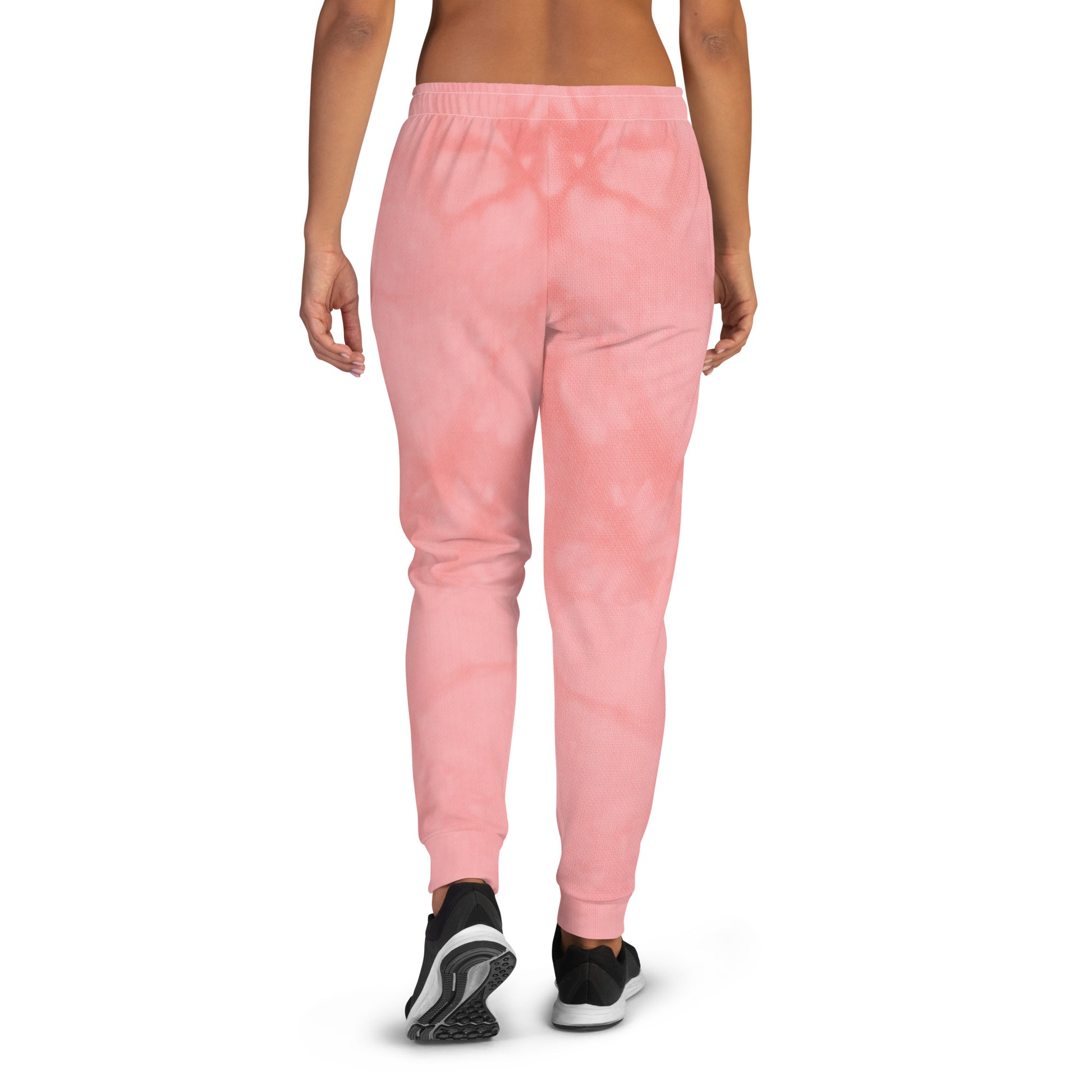 Humble Sportswear™ Women's Pink Tie-Dyed Fleece Joggers - Mireille Fine Art