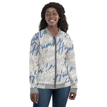 Humble Sportswear, women’s bomber jackets, graphic jackets for women, brushed fleece fabric jackets