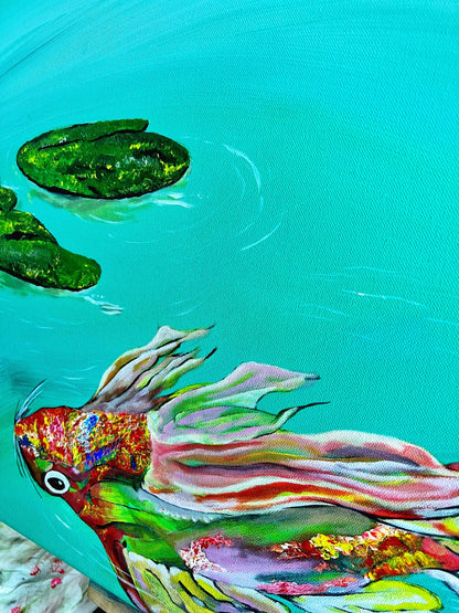 The Pond Fine Art Painting - Mireille Fine Art